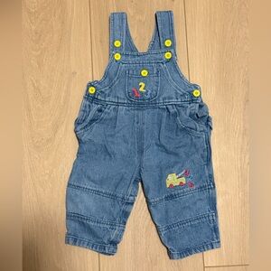 Happy Kids Vintage Denim Baby Overalls (Size 12m)